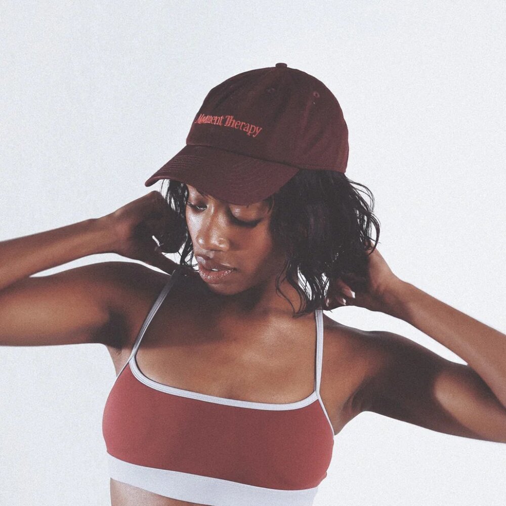 BRAND NEW Exclusive The Sculpt Society Women's Baseball Cap Red Burgundy TSS Hat